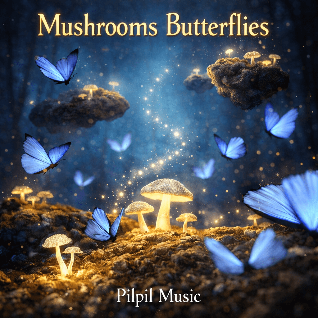 Mushrooms & butteflies - cover