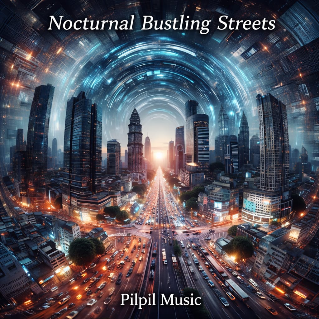 Nocturnal Bustling Streets - cover