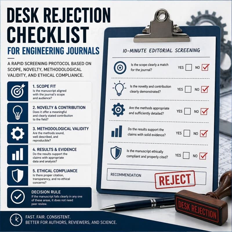 Desk Rejection Checklist for Engineering Journals